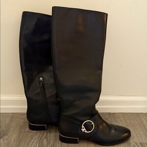 Tory Burch Black Over the Knee Boots